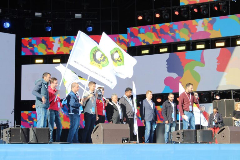Russie: La FSM s’est adressée au 19ème Festival Mondial de la Jeunesse et des Etudiants