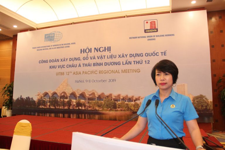 Welcome Speech by Mrs. Nguyen Thi Thuy Le, President of the VNUBW at the 12th Asia-Pacific Regional Meeting of UITBB