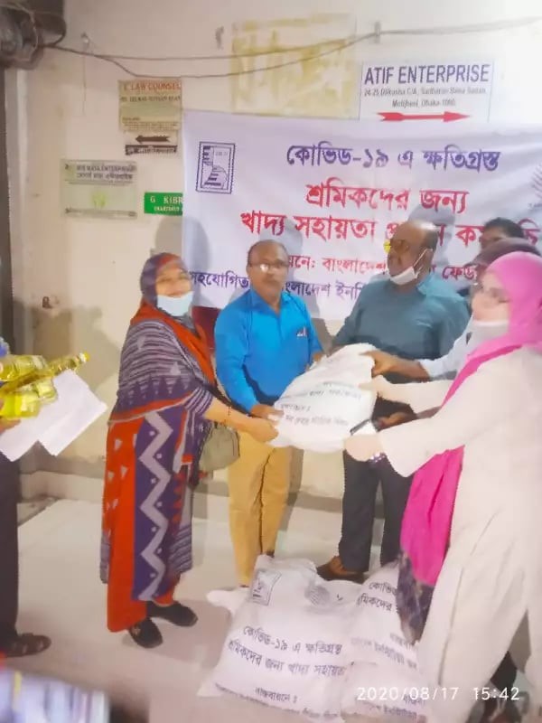 NCWF ayuda a los trabajadores de Bangladesh