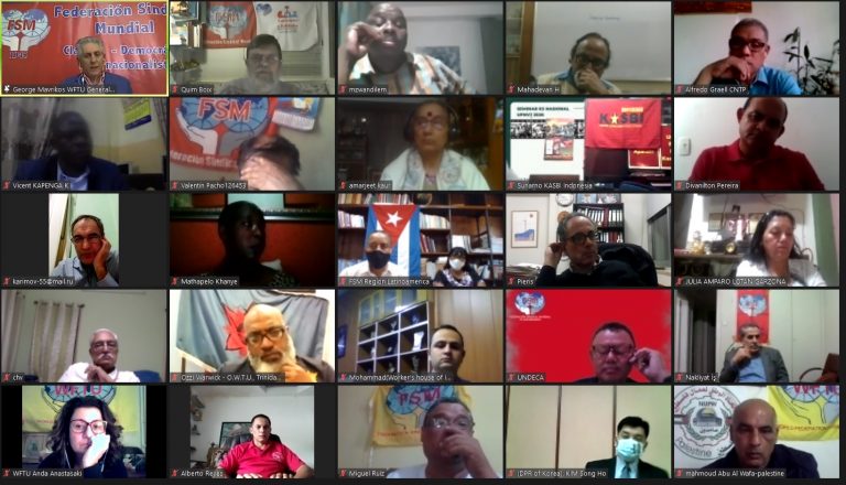 UITBB participates in WFTU’s Presidential Council Online Meeting 2020