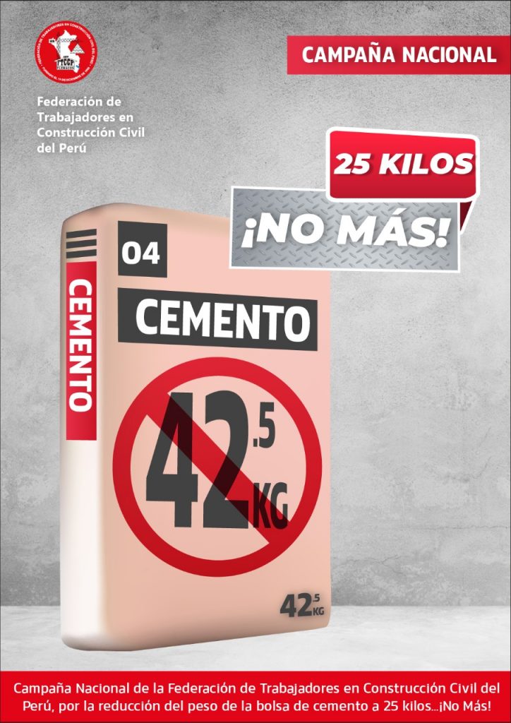 FTCCP Peru: Campaña «25 kilos, ¡No Más!»