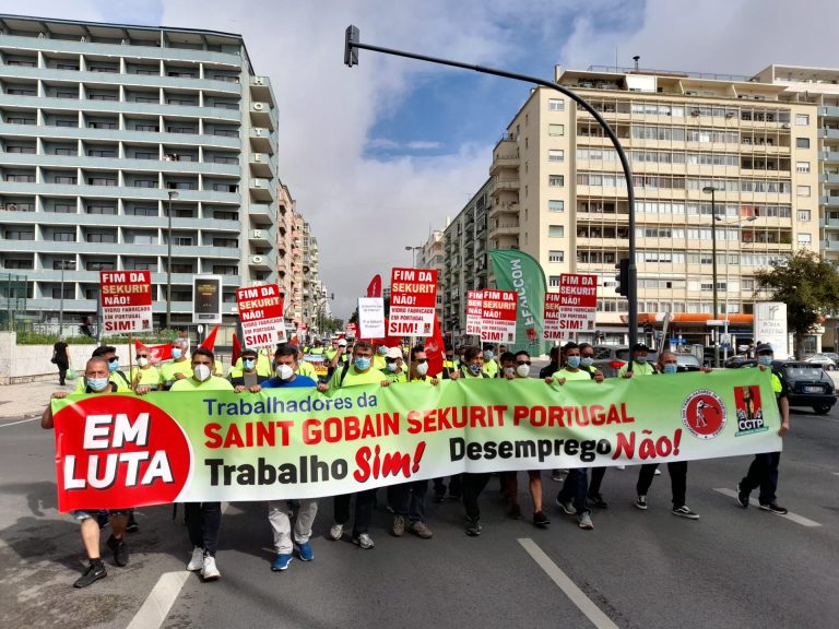 La lucha de los trabajadores de Saint-Gobain Sekurit Portugal continúa, ¡y no se detendrá!