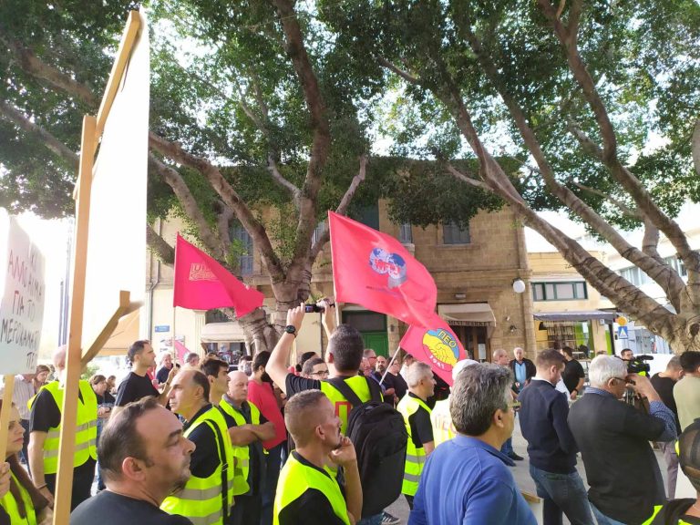 UITBB participates in a mobilisation on Health and Safety at workplaces in Nicosia, Cyprus