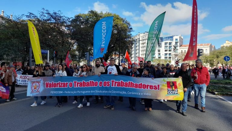 Manifestation nationale de la CGTP-IN à Lisbonne